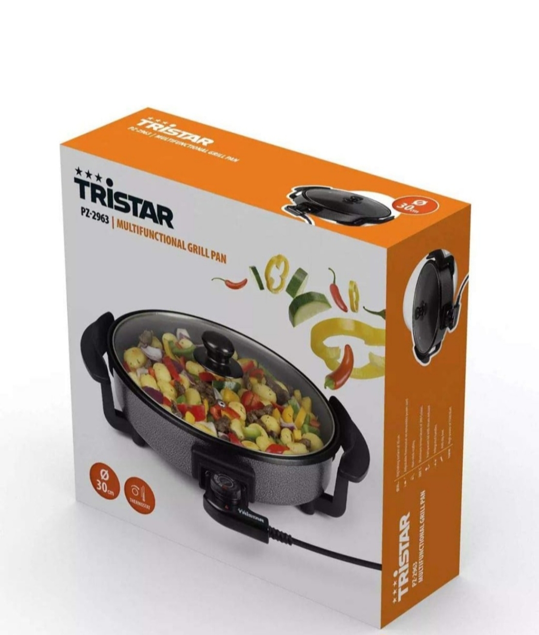 Tristar Hapjespan - 30cm - Thermostaat - 1500W