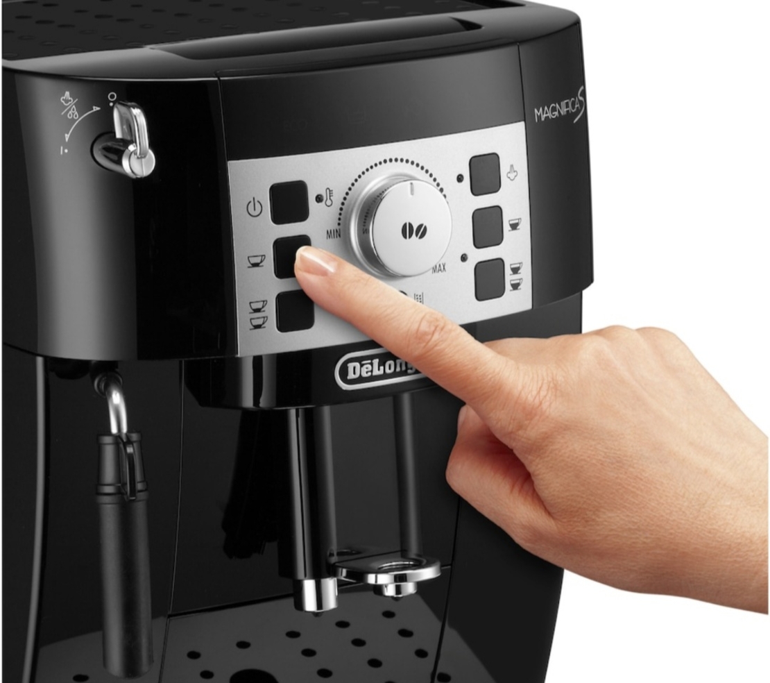 De'Longhi Magnifica S ECAM 22.112.B, 1450 W, 5 видове напитки, 15 бара,
