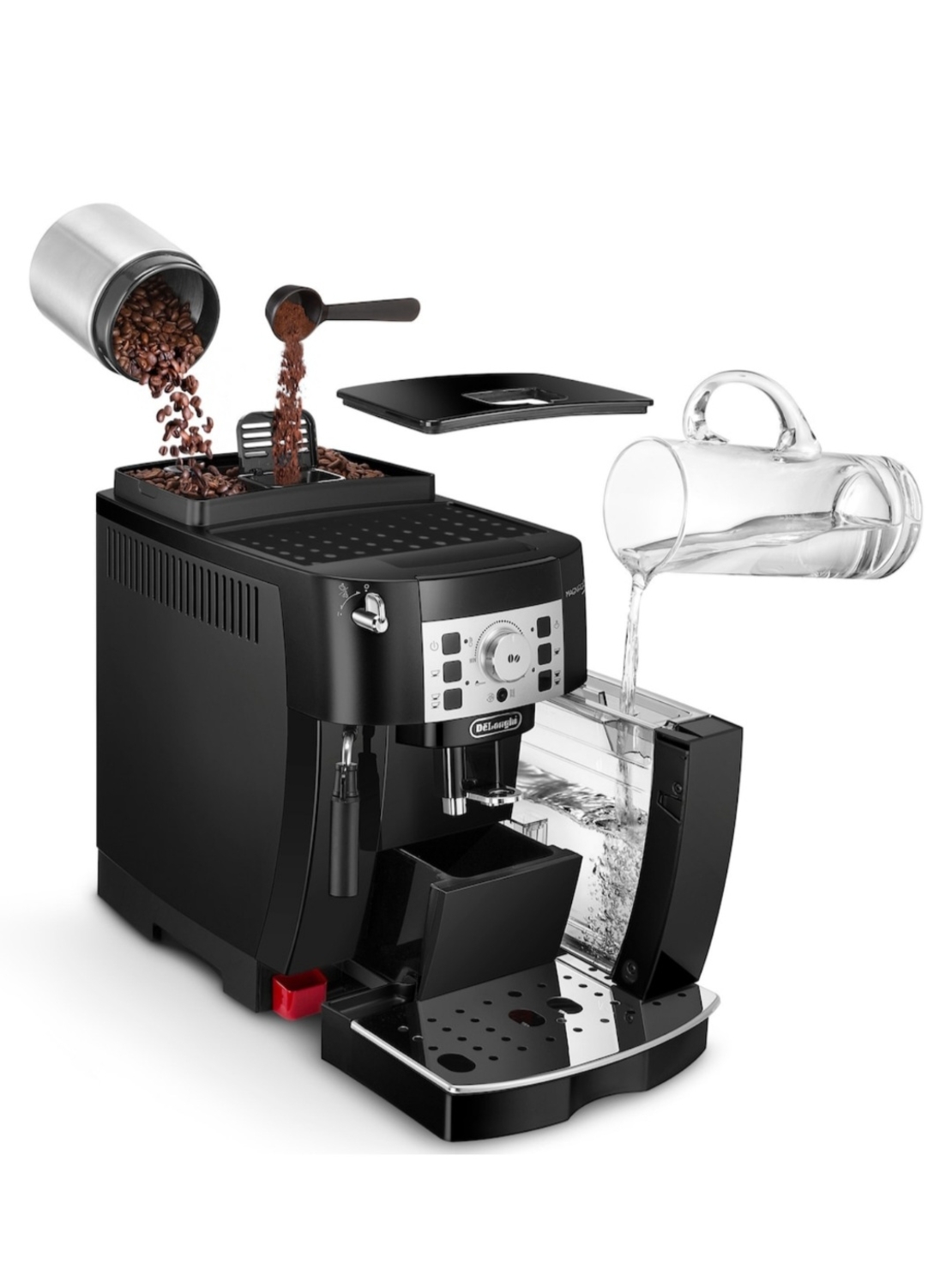 De'Longhi Magnifica S ECAM 22.112.B, 1450 W, 5 видове напитки, 15 бара,