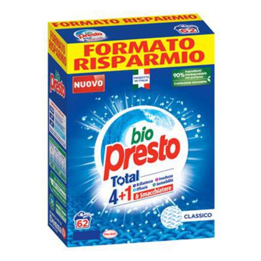 Прах за пране Bio Presto 4+1 действия