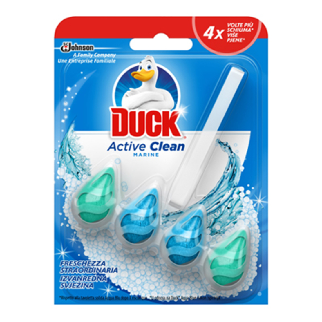 Блокче за тоалетна чиния Duck Active Clean Marine
