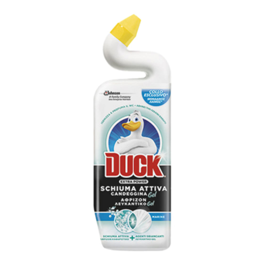 Препарат за тоалетна чиния с белина Duck Marine