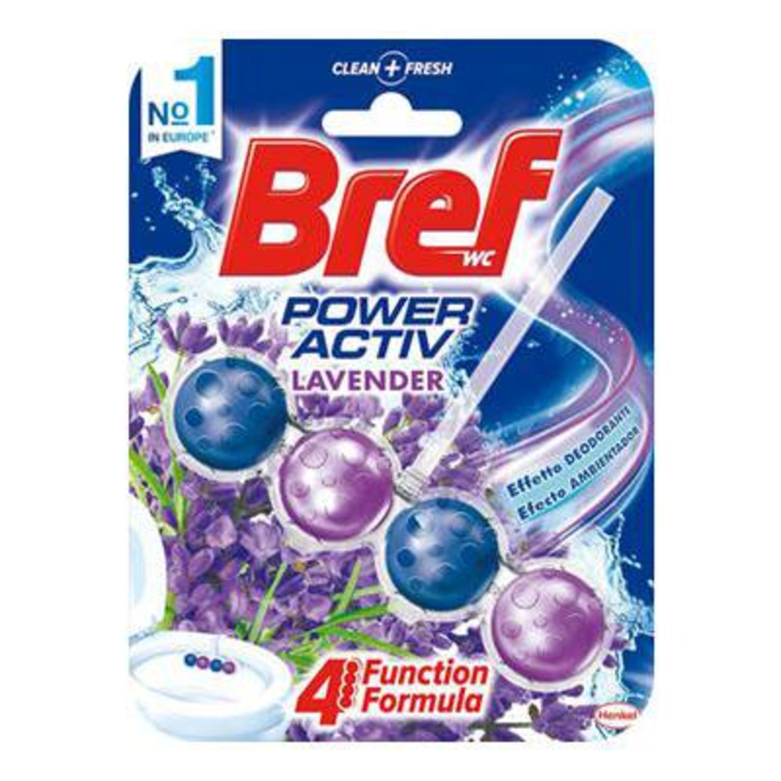 Блокче за тоалетна чиния Bref Blue activ+ Lavanda