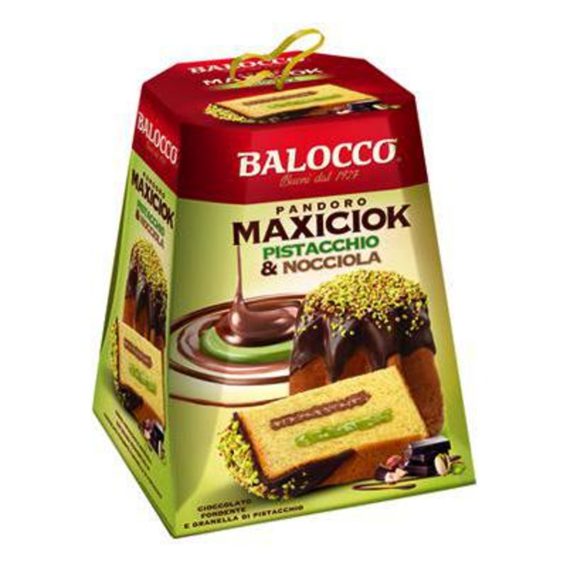Пандоро BALOCCO MAXICIOK Pistaccio&Nicciola