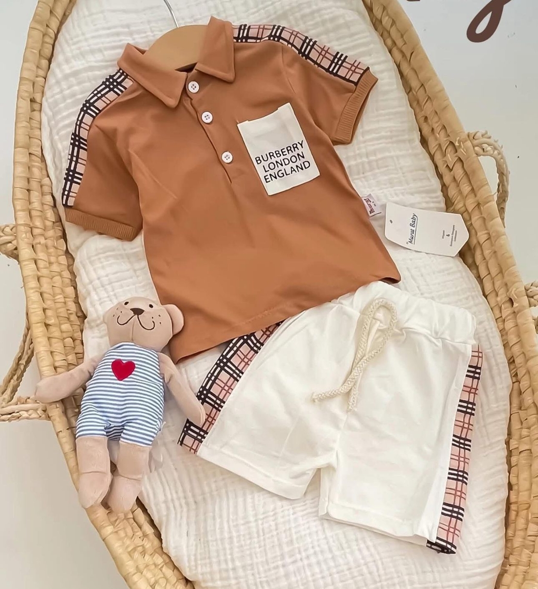 Бебешки комплект MATELVA  BEIGE