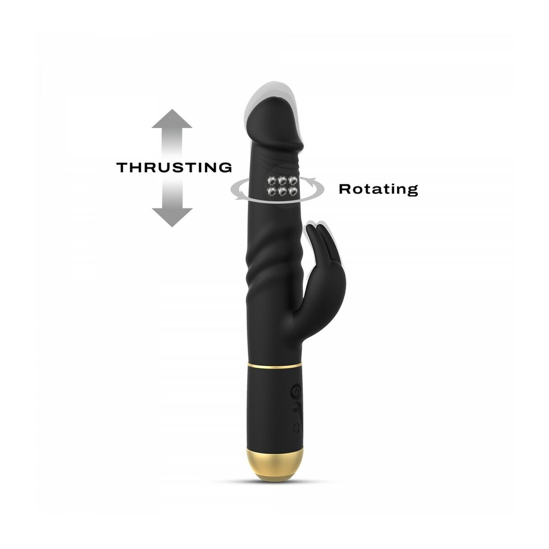 Реалистичен Вибратор Заек Dorcel DOR213 Черен