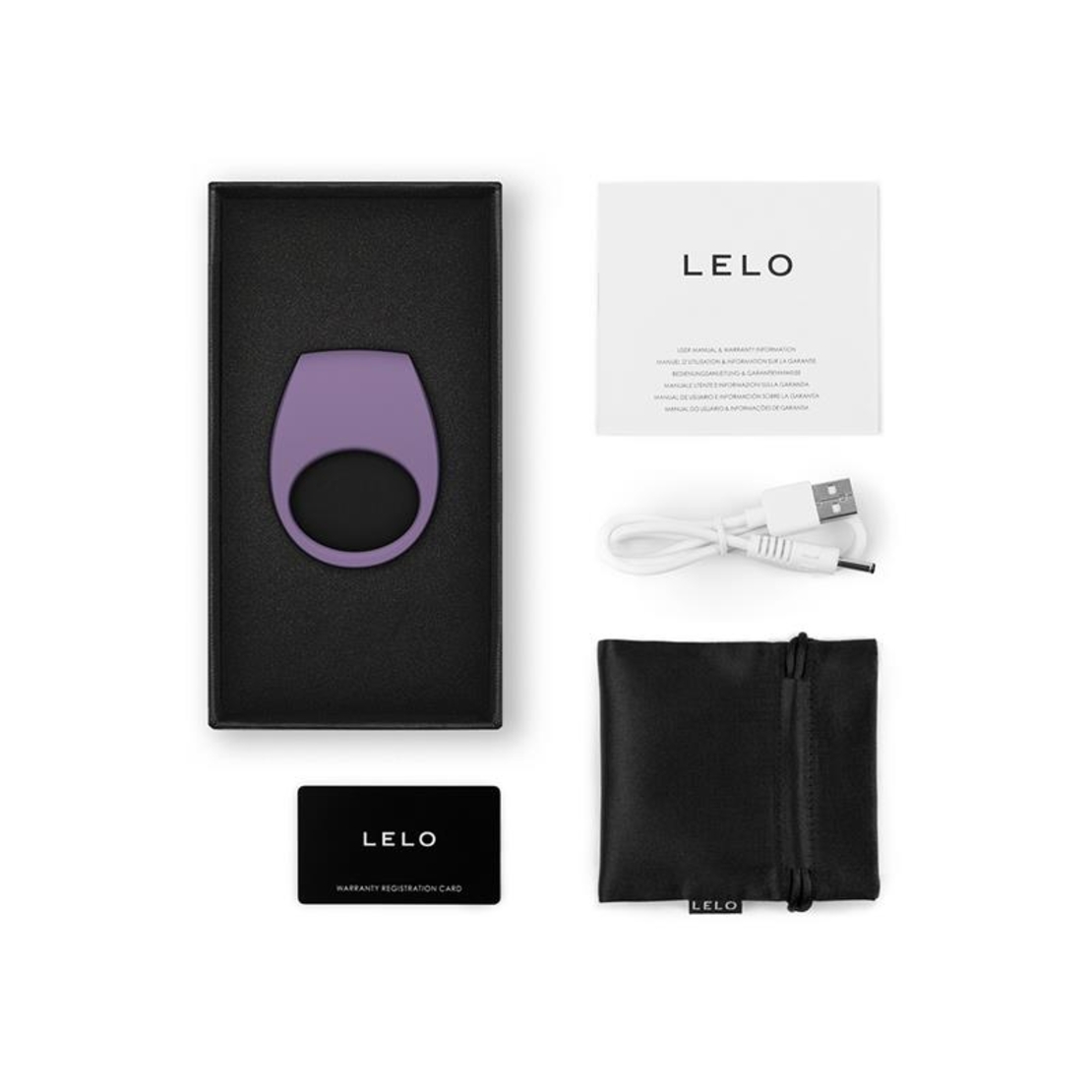 LELO Tor 3 – вибриращ пръстен за двойки с Bluetooth приложение, Violet Dusk