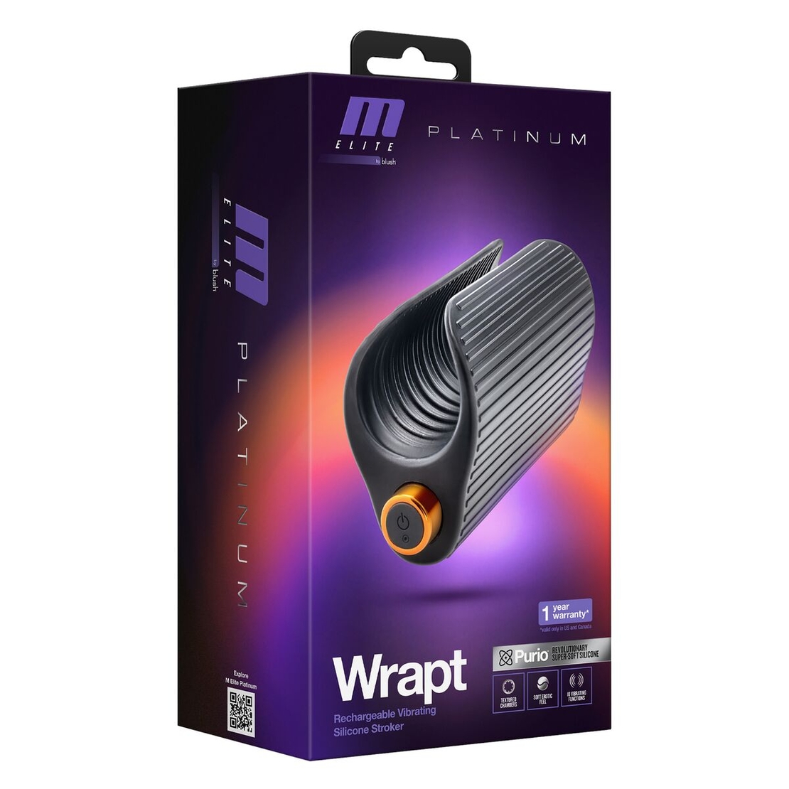 Мъжки мастурбатор Wrapt Черен