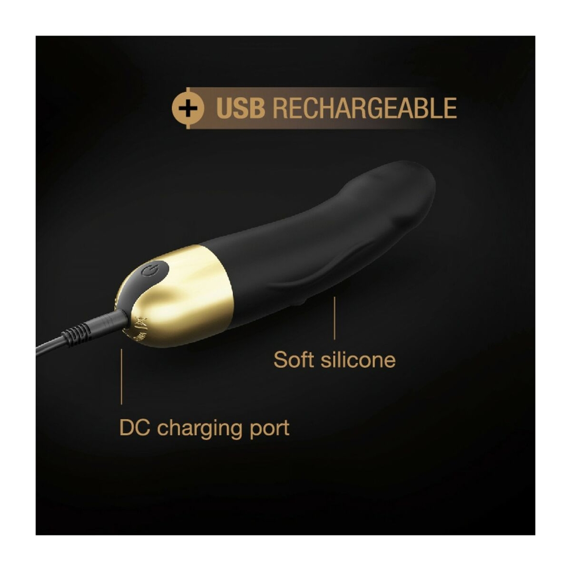 Мини Вибратор за G-точка Dorcel DOR193-SCHWARZ Черен S