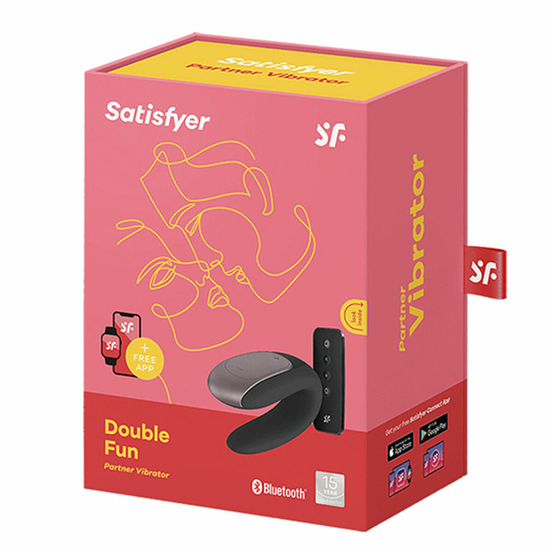 Вибратор за двойки с клиторна стимулация Satisfyer Double Fun