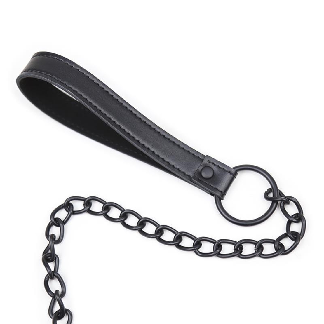 Нашийник LATETOBED BDSM LINE с каишка черен
