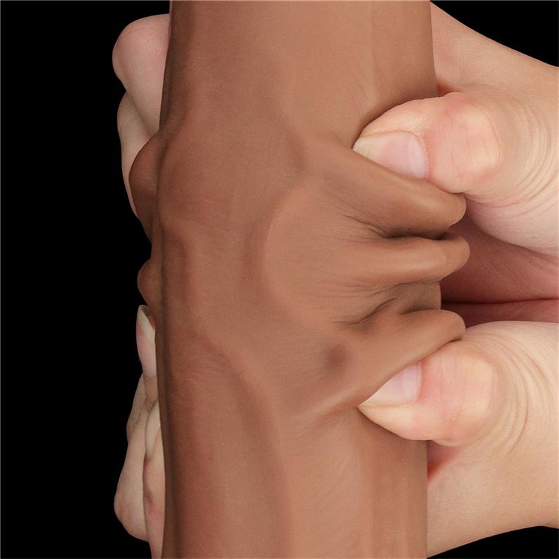 LOVETOY Дилдо с плъзгаща се кожа и двоен слой 11,5