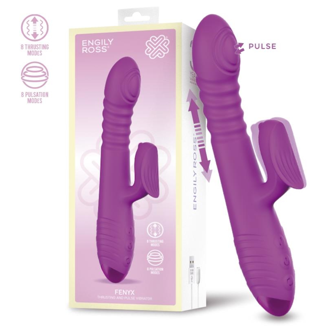 ENGILY ROSS Fenyx Vibe – вибратор с тласък, пулсация и 3 мотора