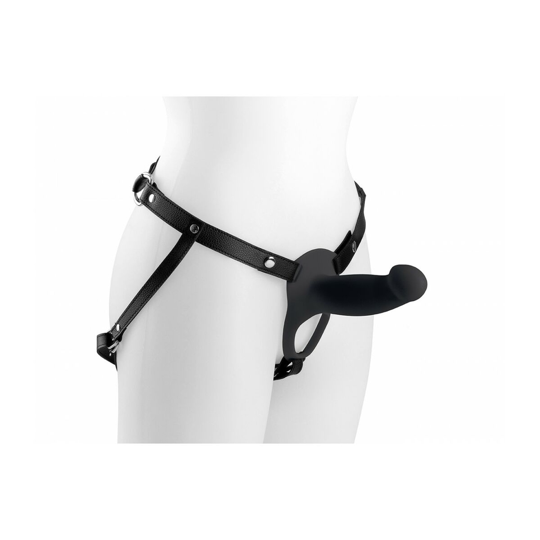 Strap-On дилдо  Virgite Черен S