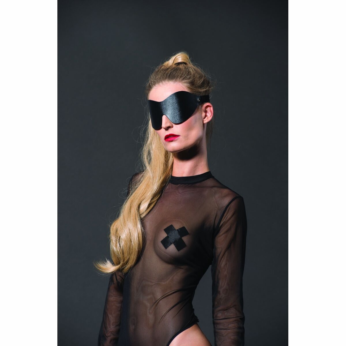 Маска за очи - Shhh Blindfold Guilty Pleasure GP Premium Collection Черен