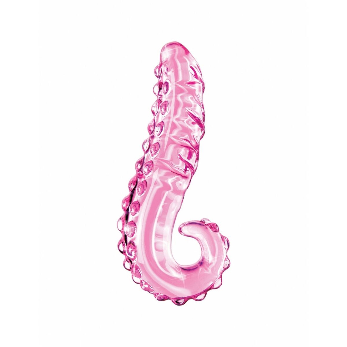 Стъклено Извито Розово Дилдо Pipedream Icicles
