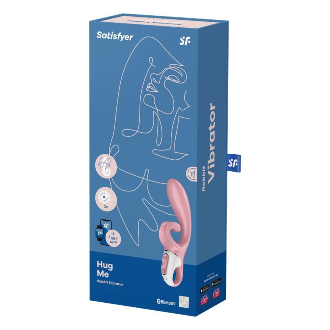Вибратор за G-точка SATISFYER Vibe Hug Me с APP Satisfyer Connect Pink