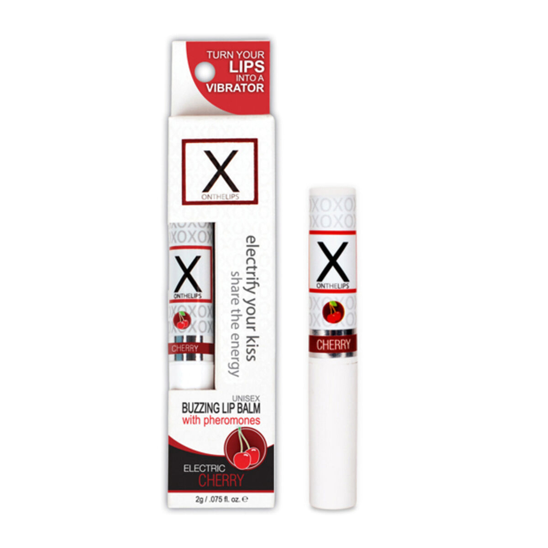 Балсам за устни с феромони - X On The Lips череша Sensuva