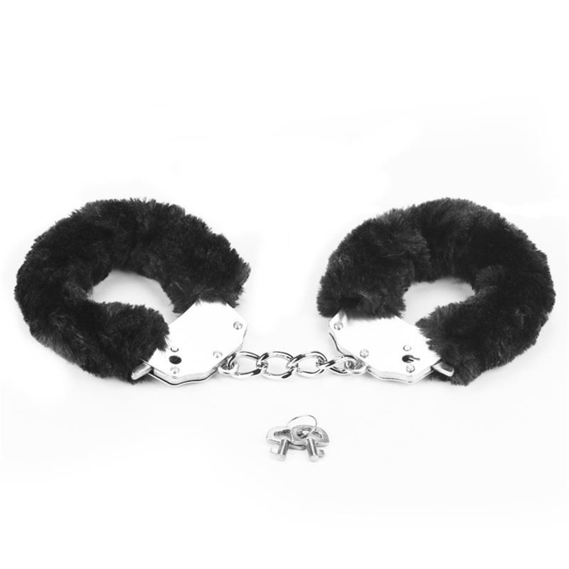 Метални белезници LOVETOY Furry Metal черни