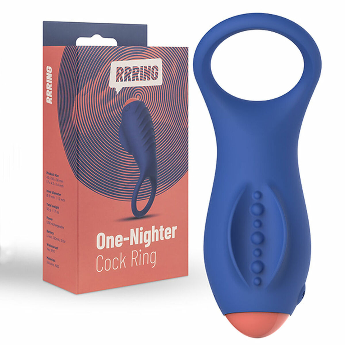 Вибриращ пръстен за пенис FeelzToys RRRING One Nighter (31 mm)