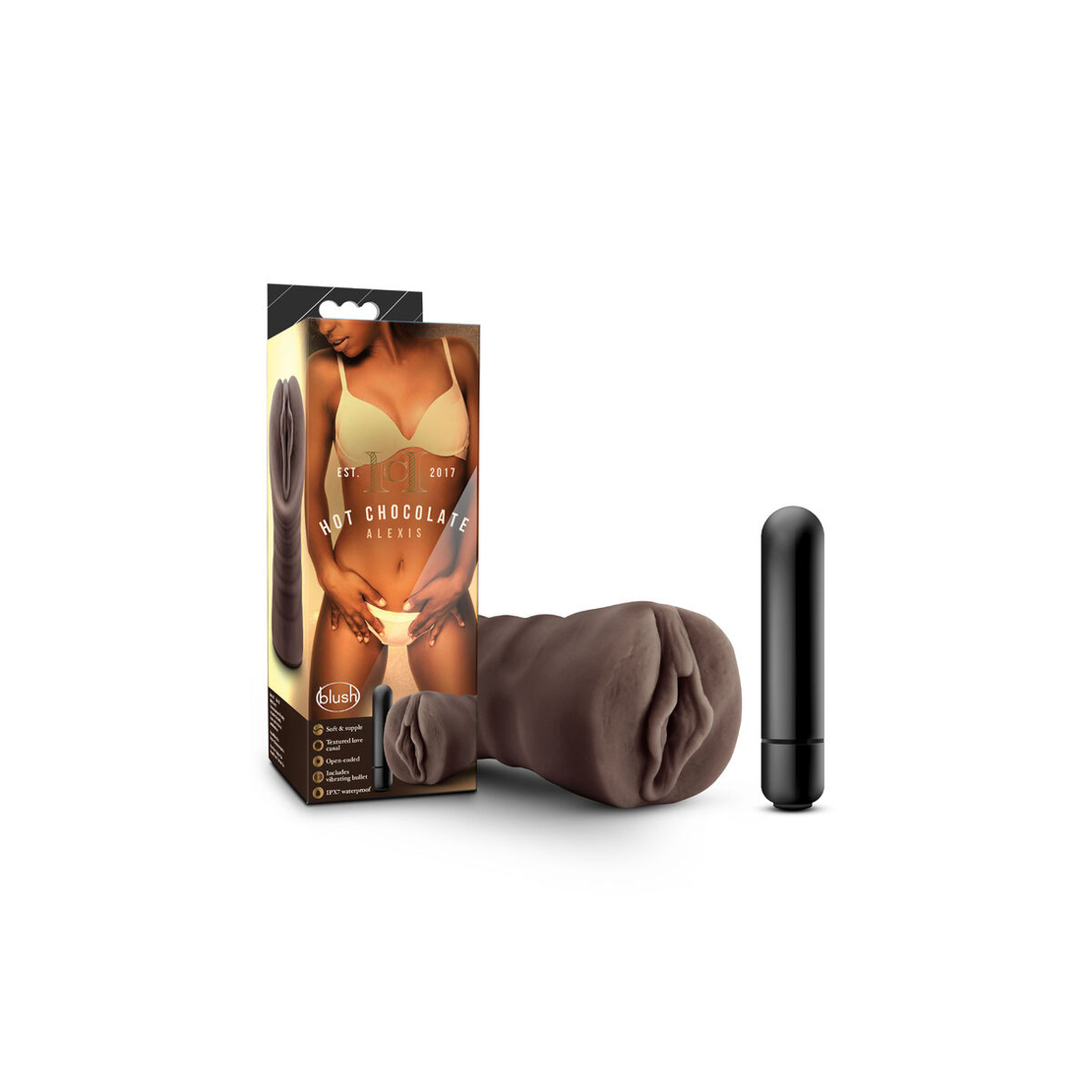 Blush Hot Chocolate – Мъжки мастурбатор вагина Alexis Кафяв