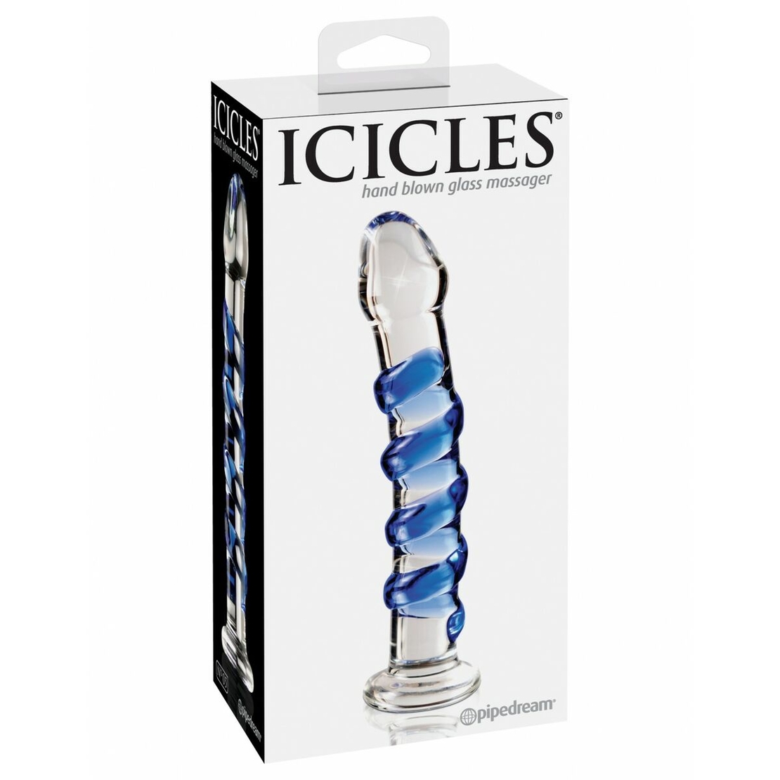 Стъклено Дилдо Pipedream Icicles Многоцветено Ø 3,8 см