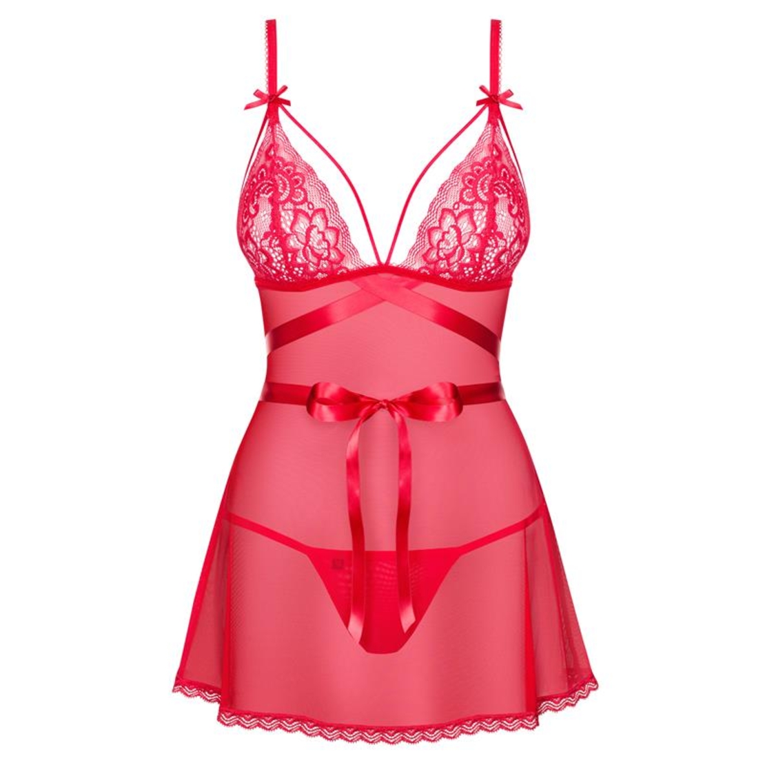 OBSESSIVE Lovlea Червена нощница Badydoll