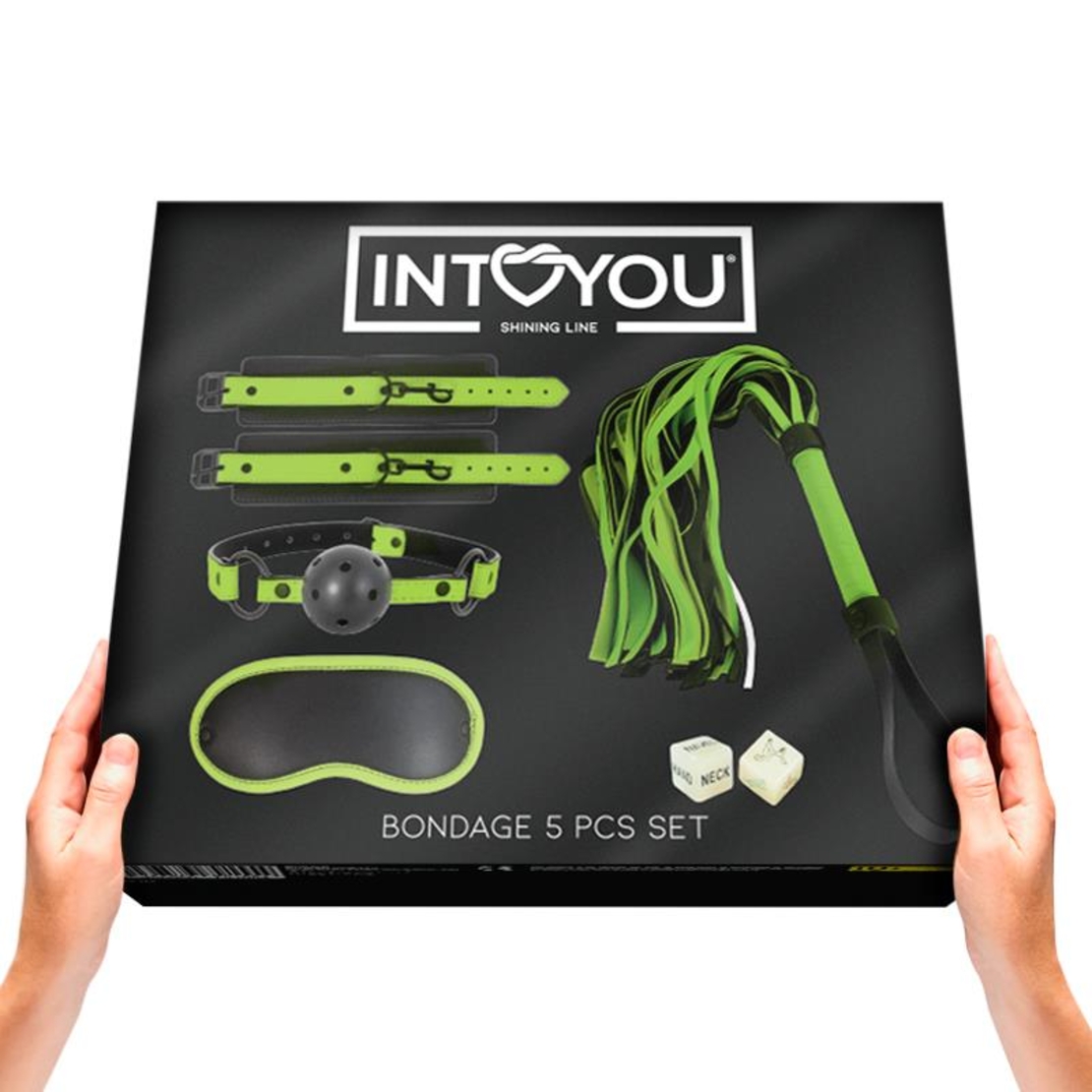 BDSM комплект INTOYOU SHINING LINE Glow in the Dark с 5 части