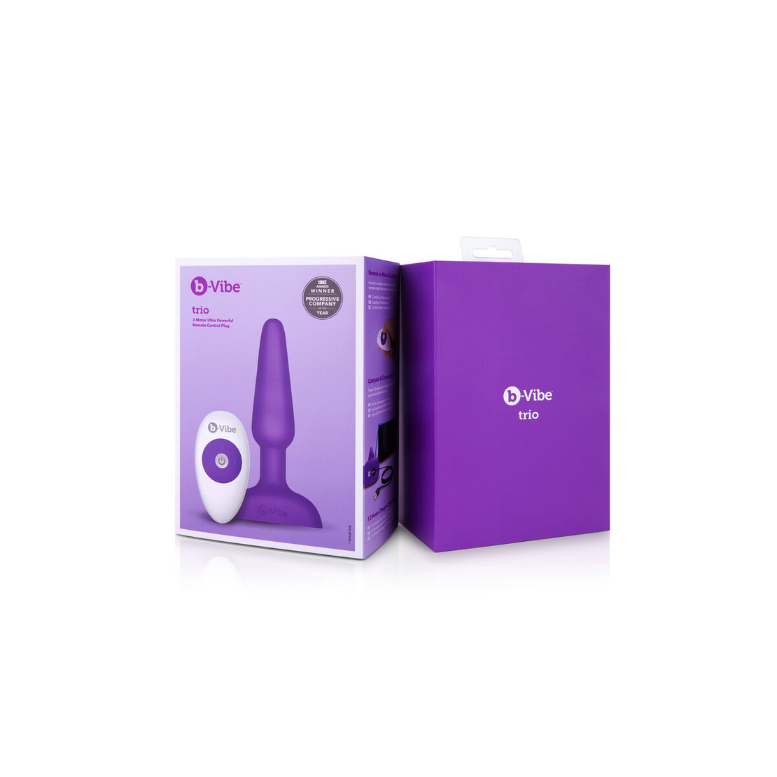 Аналена тапа с дистанционно управление B-Vibe 05882530000 Лилав