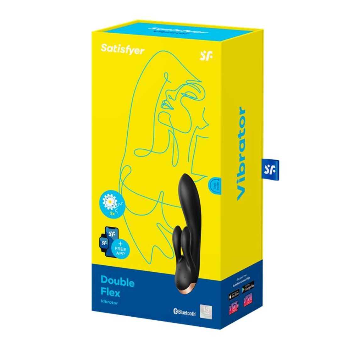 Satisfyer Double Flex – Вибратор с двойна стимулация и контрол чрез приложение