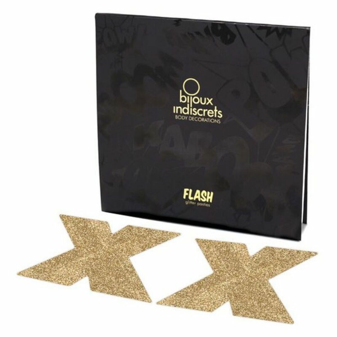 Щитчета за зърна - Flash Cross Златист Bijoux Indiscrets FLASH