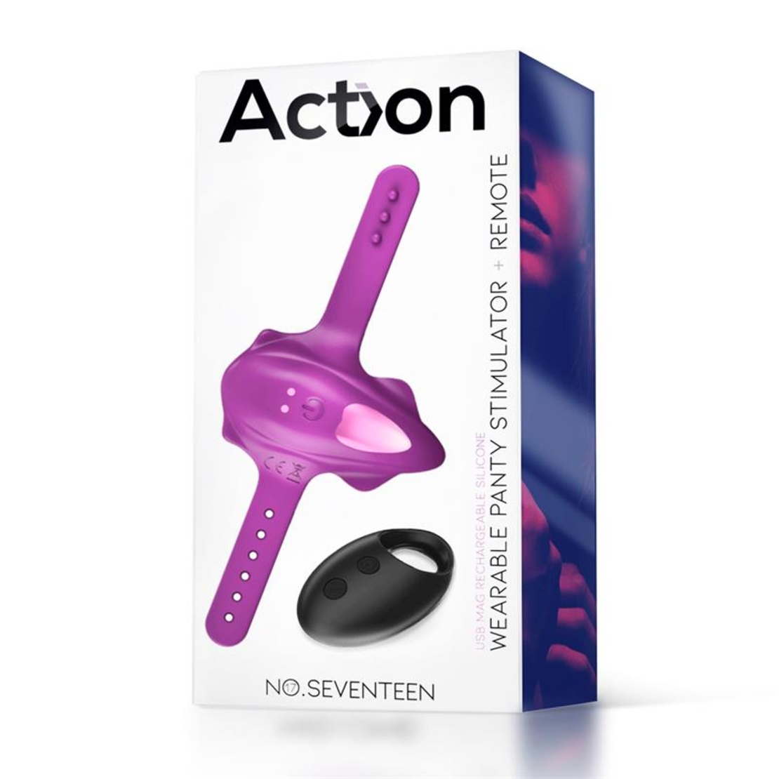 ACTION No. Seventeen Стимулатор за бикини с дистанционно управление, лилав