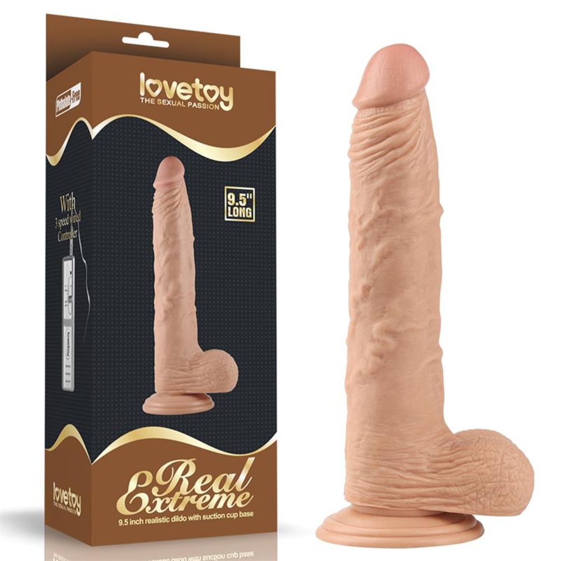 Реалистично дилдо LOVETOY Real Extreme 9.5