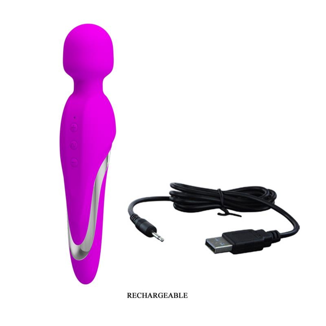 PRETTYLOVE Масажор Mortimer USB, лилав