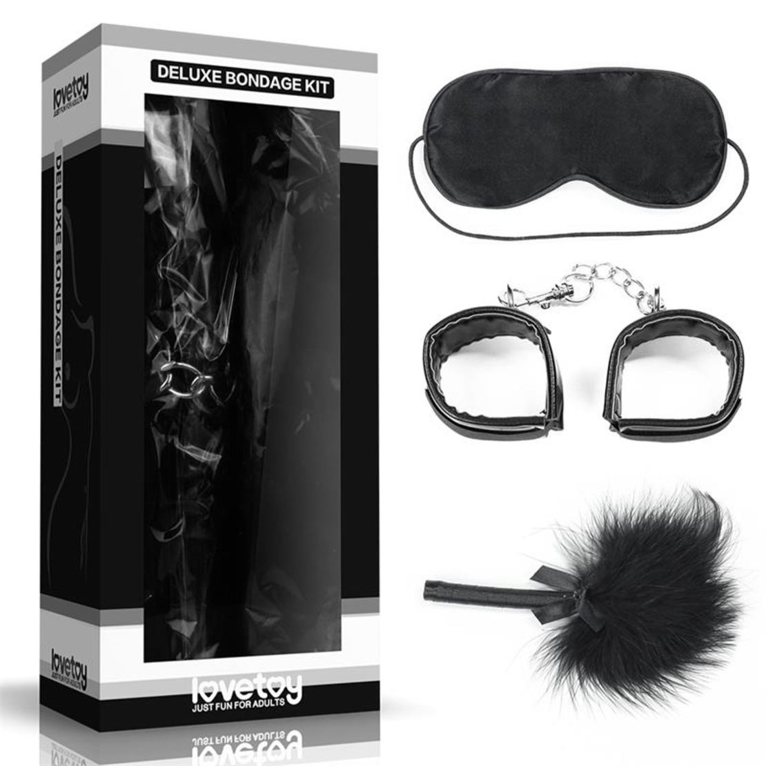 Черен BDSM комплект за обвързване LOVETOY Deluxe