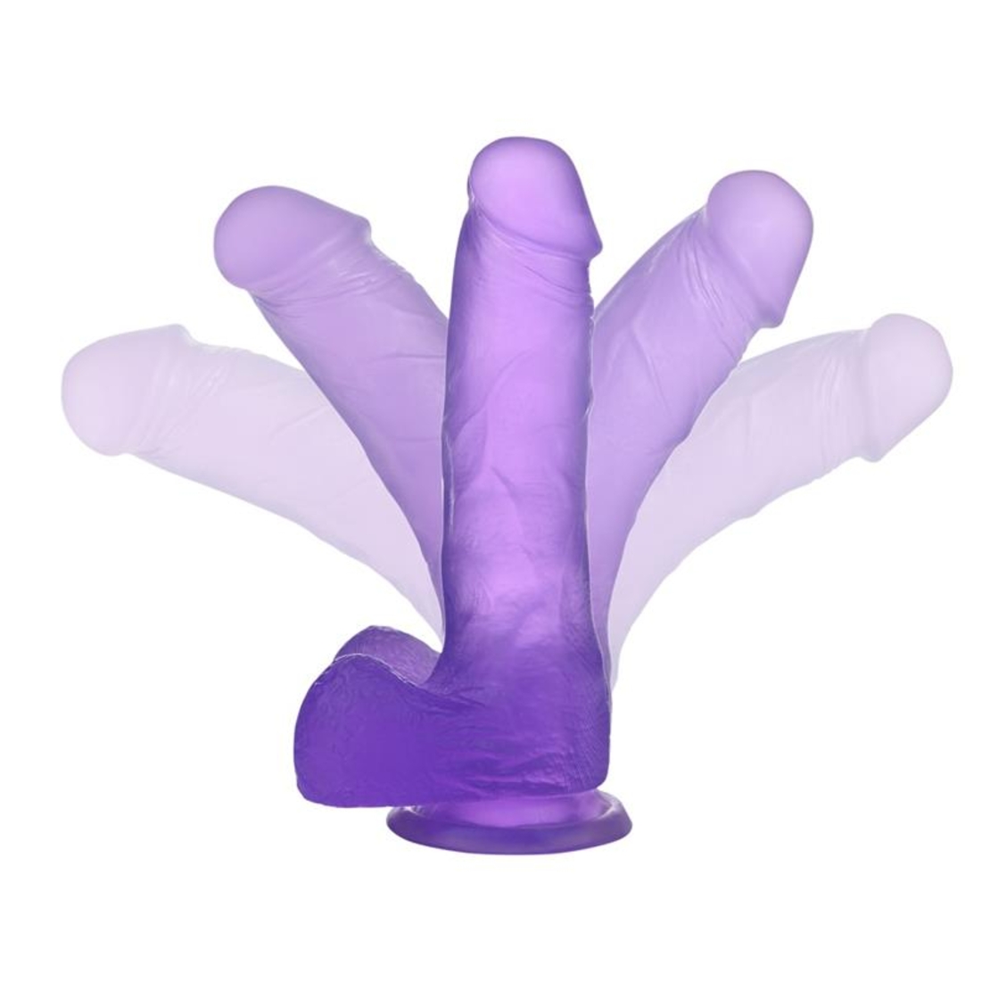 Реалистично лилаво дилдо с вендуза | LOVETOY 7