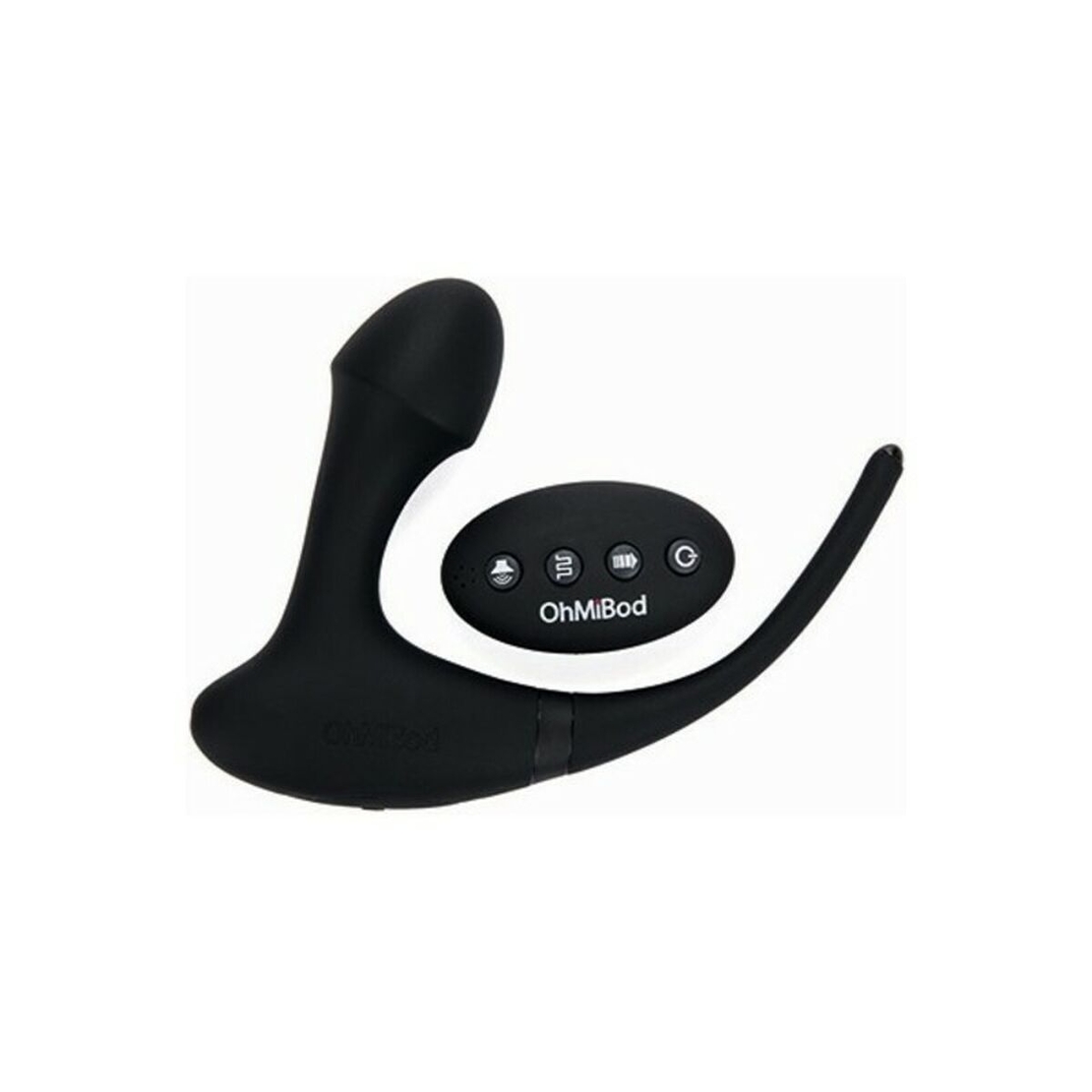 Анален вибратор с дистанционно OhMiBod Черен