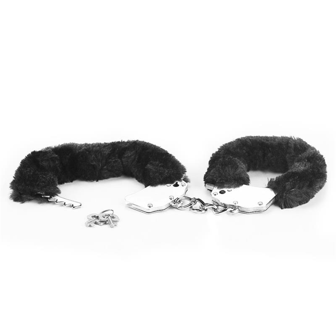 Метални белезници LOVETOY Furry Metal черни