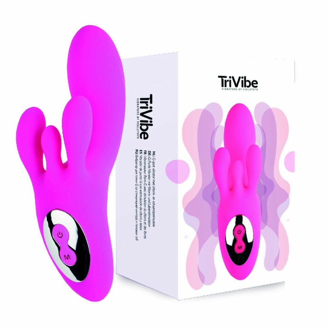 Вибратор Заек за G точка FeelzToys Clitoral & Labia Stimulation Розов