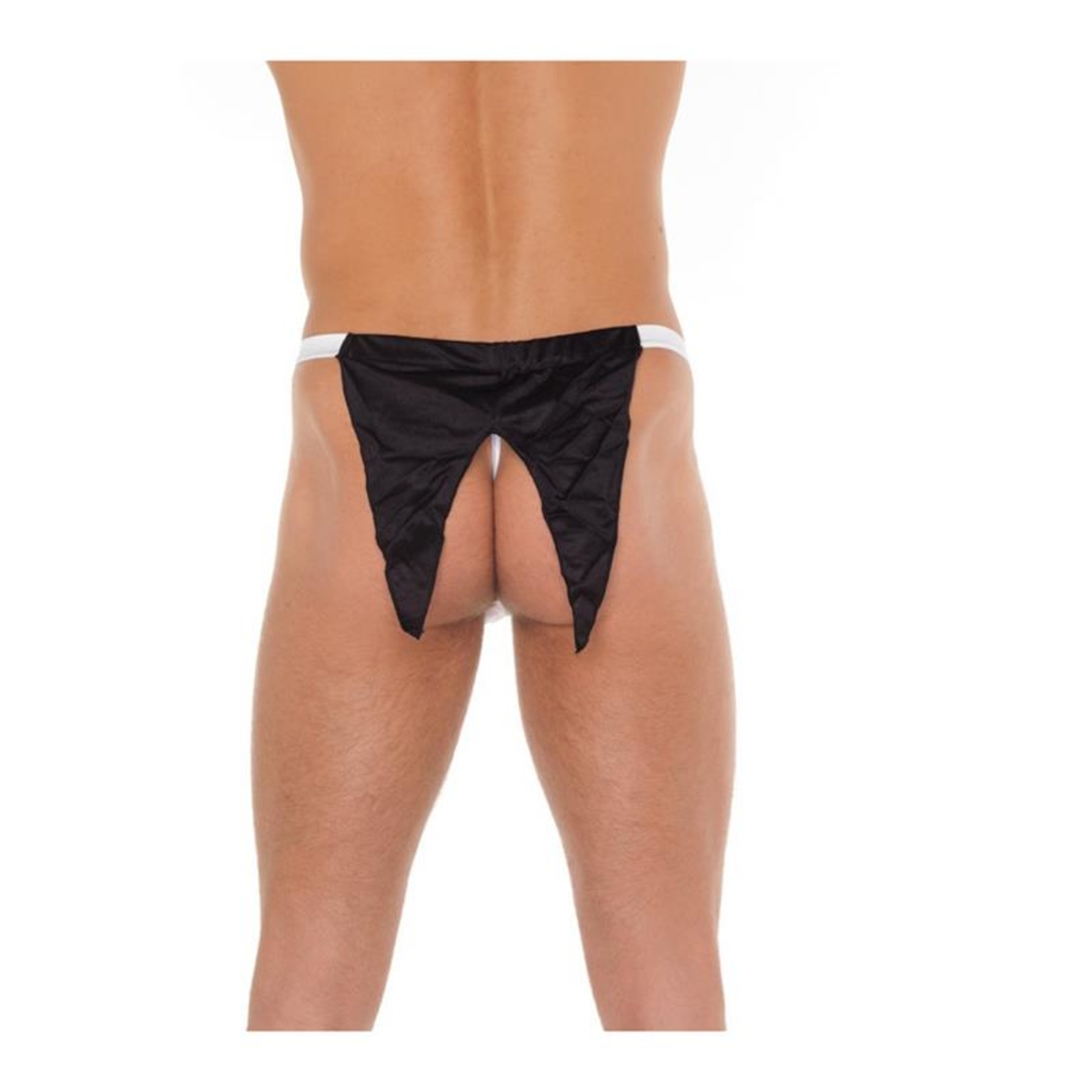 Amorable String White and Black One Size – Елегантни мъжки прашки в черно и бяло