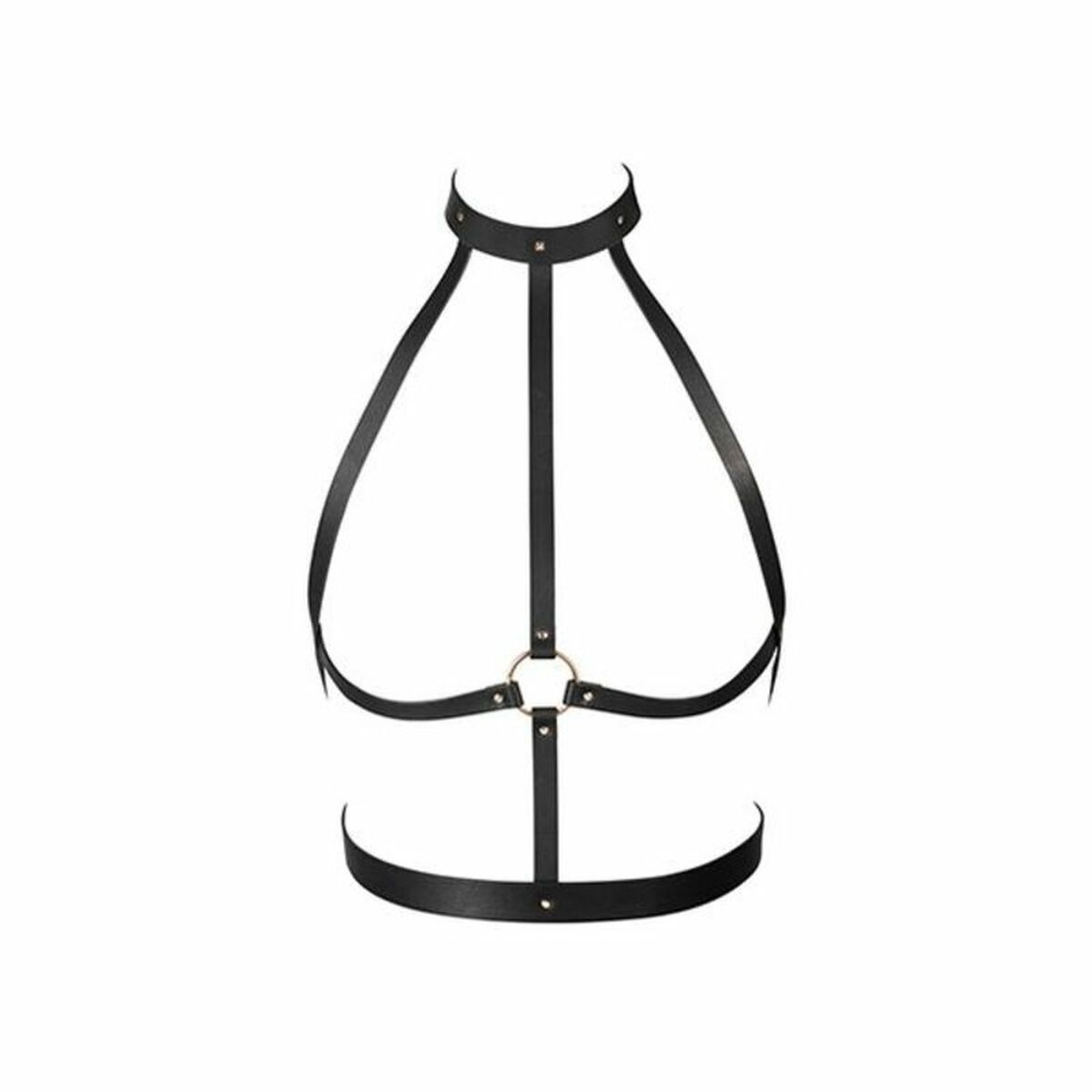 Колан за тяло - BDSM аксесоари - Maze H Harness Черен Bijoux Indiscrets 11291