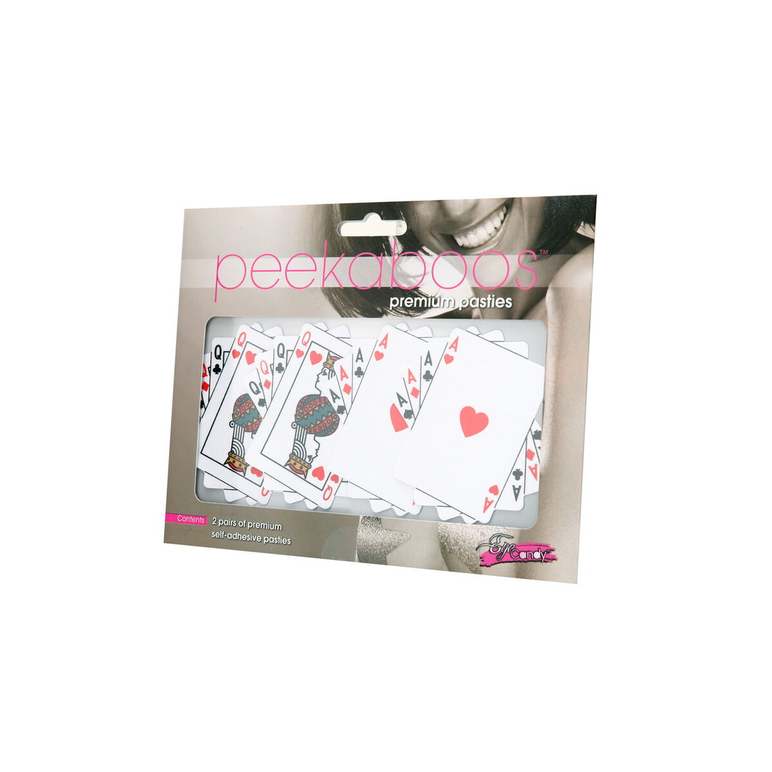 Щитчета за зърната Peekaboo карти за игра