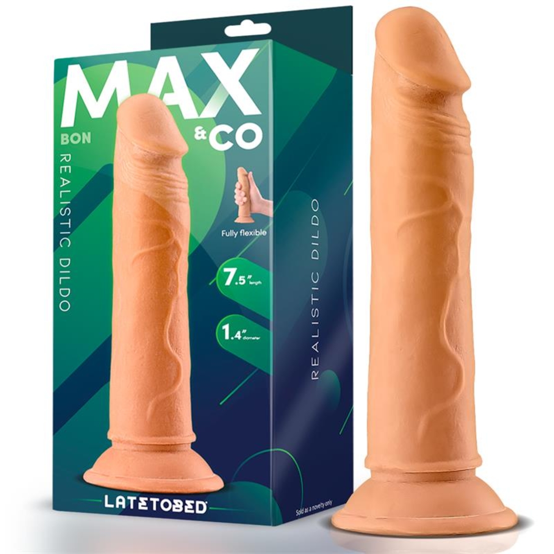 MAX & CO Bon Реалистично дилдо с вендуза 7.5