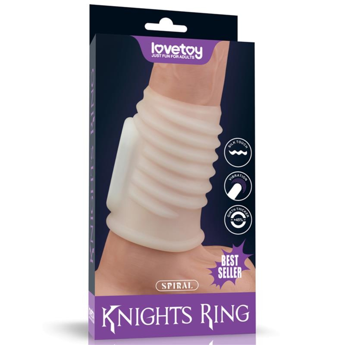 Вибриращ калъф за пенис LOVETOY Spiral Knights
