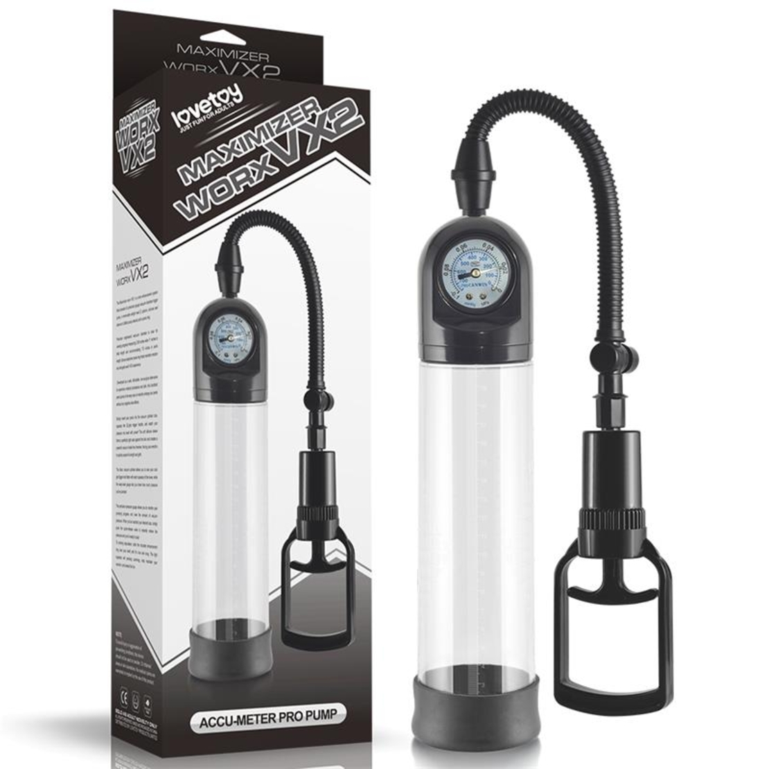 Помпа за пенис LOVETOY с манометър Maximizer Worx VX2