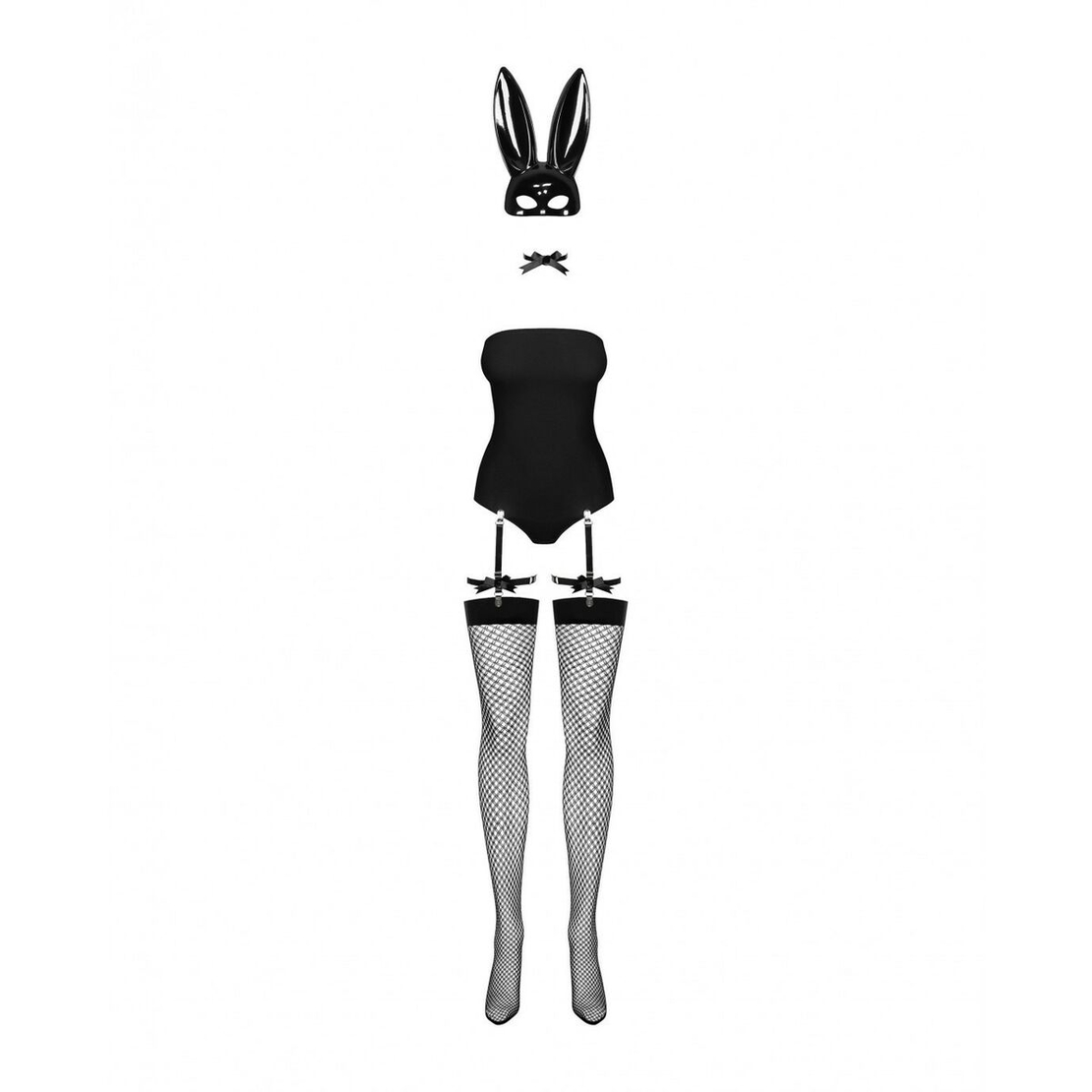 Еротичен Черен Костюм Obsessive Bunny