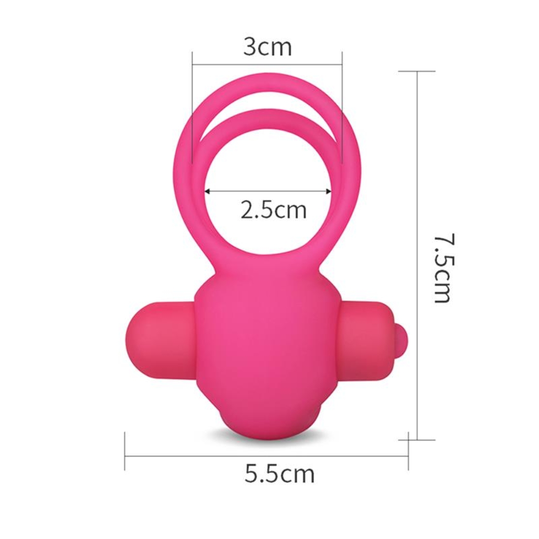 LOVETOY Двоен вибриращ пенис за клитор Power Clit Duo Pink