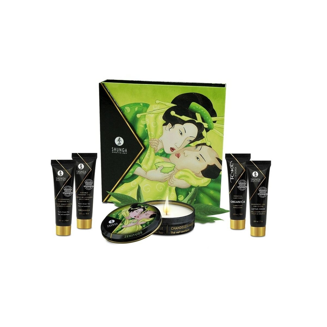 Комплект Geisha Organica Екзотичен Зелен Чай Shunga SH8211
