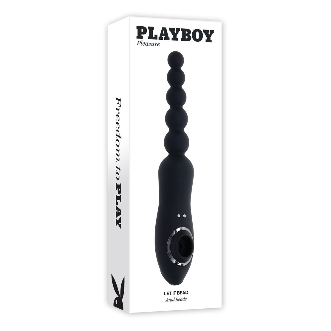 Анален вибратор Playboy Let it Bead Черен