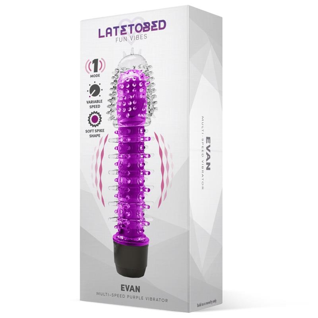 Вибратор LATETOBED Evan Multi-Speed Vibe Лилав